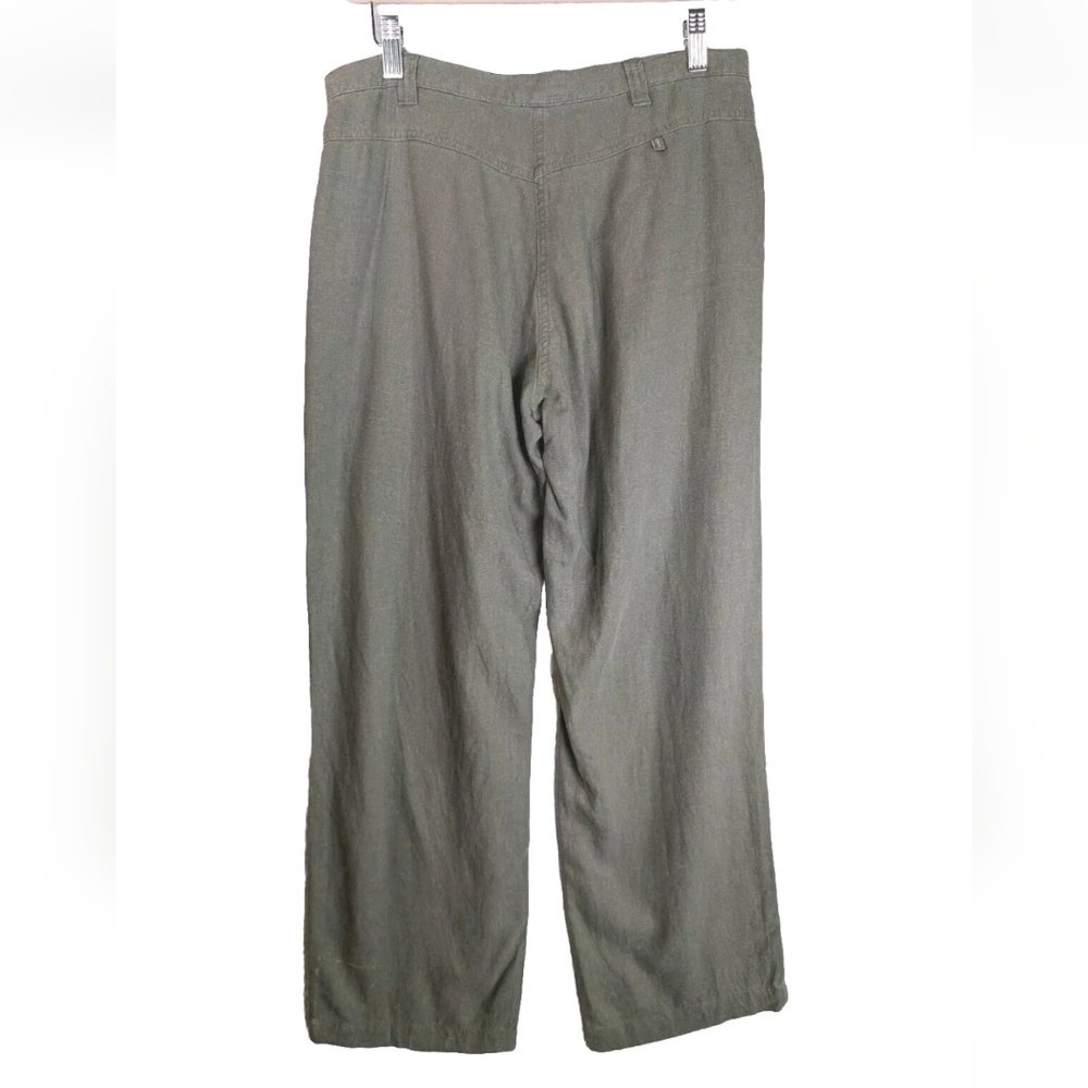 Wide Leg Linen Blend Wide Leg Pants - Picture 5 of 6